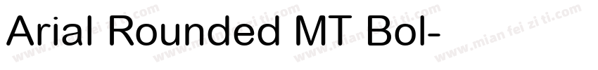 Arial Rounded MT Bol字体转换